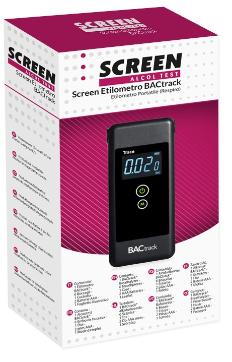 SCREEN ALCOL TEST SCREEN ETILOMETRO BACTRACK - UniversoFarmacie.it