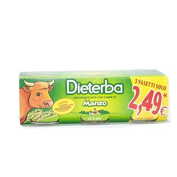 DIETERBA OMOGENEIZZATO MANZO 3 PEZZI 80 G - UniversoFarmacie.it