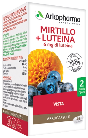 ARKO CAPSULE MIRTILLO+LUTEINA 45 CAPSULE - UniversoFarmacie.it
