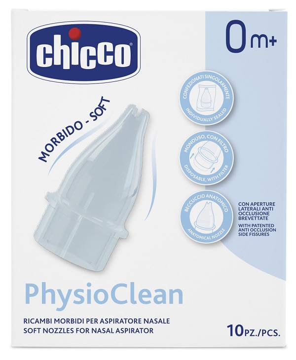 RICAMBI MORBIDI PER ASPIRATORE NASALE CHICCO PHYSIOCLEAN - UniversoFarmacie.it
