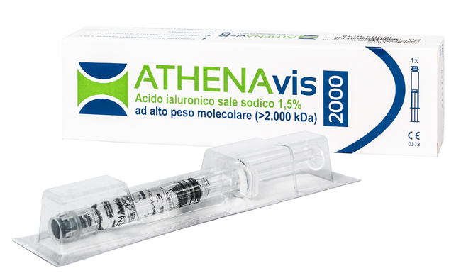 SIRINGA INTRA-ARTICOLARE ATHENAVIS 2000 ACIDO IALURONICO 1,5% 30 MG 2 ML 3 PEZZI - UniversoFarmacie.it
