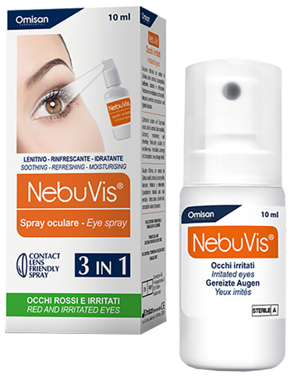 NEBUVIS OCCHI IRRITATI SPRAY 10 ML 1 PEZZO - UniversoFarmacie.it