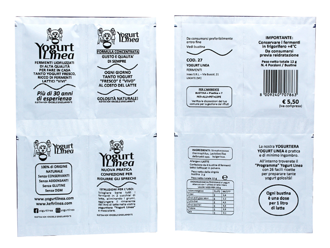 YOGURT LINEA FERMENTI LIOFILIZZATI 4 BUSTINE DA 6,5 G - UniversoFarmacie.it