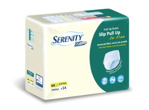 PANNOLONE A MUTANDINA SERENITY PULL UP BE FREE SD EXTRA SMALL 14 PEZZI - UniversoFarmacie.it
