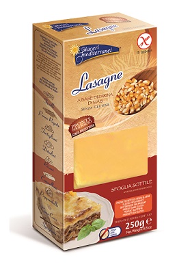 PIACERI MEDITERRANEI PASTA FARINA MAIS LASAGNE 250 G - UniversoFarmacie.it