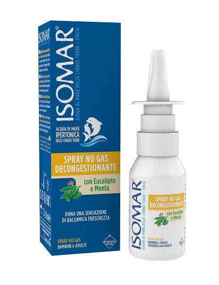 ISOMAR SOLUZIONE ACQUA MARE NASO IPERTONICA NASO SPRAY DECONGESTIONANTE 30 ML - UniversoFarmacie.it