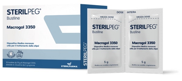 STERILPEG MACROGOL 3350 10 BUSTINE BIPARTITE 10 G - UniversoFarmacie.it