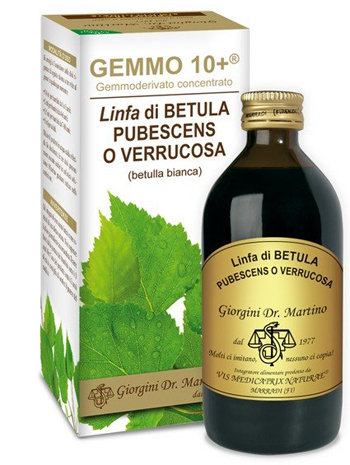 GEMMO 10+ BETULLA B LINFA 200 ML LIQUIDO ANALCOLICO - UniversoFarmacie.it