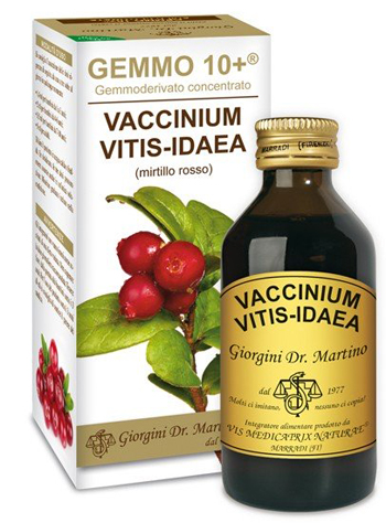 GEMMO 10+ MIRTILLO ROSSO LIQUIDO ANALCOLICO 100 ML - UniversoFarmacie.it