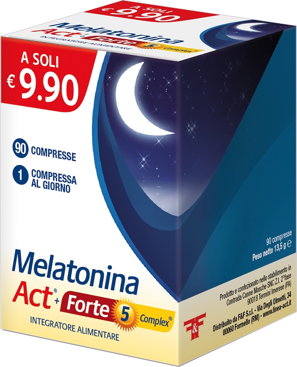 MELATONINA ACT+FORTE 5 COMPLEX 90 COMPRESSE - UniversoFarmacie.it