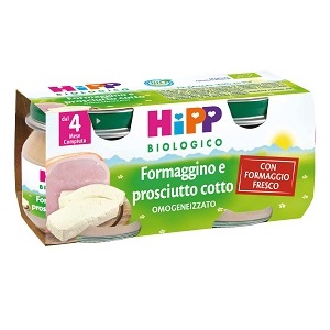 HIPP BIO OMOGENEIZZATO FORMAGGINO PROSCIUTTO 2X80 G - UniversoFarmacie.it