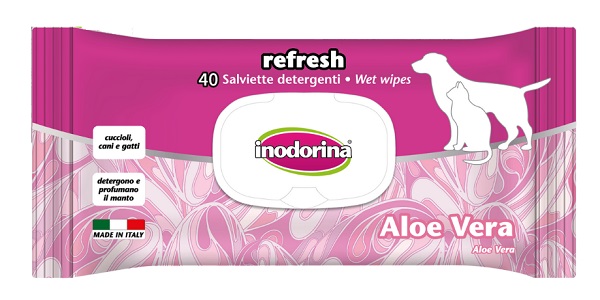 SALVIETTE ALOE VERA INODORINA 40 PEZZI - UniversoFarmacie.it
