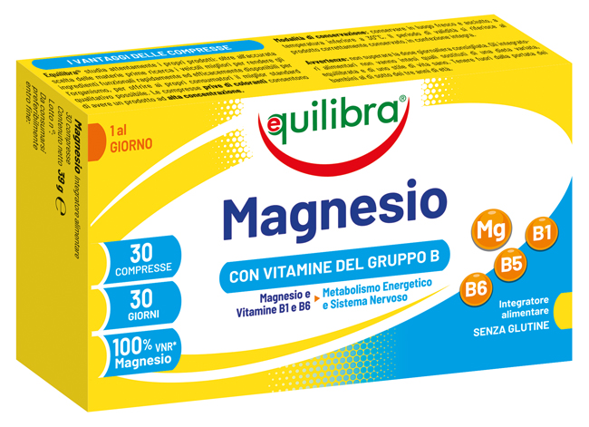 MAGNESIO CON VITAMINE GRUPPO B 30 COMPRESSE - UniversoFarmacie.it
