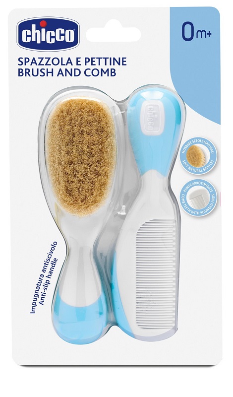 CHICCO SPAZZOLA + PETTINE AZZURRO - UniversoFarmacie.it