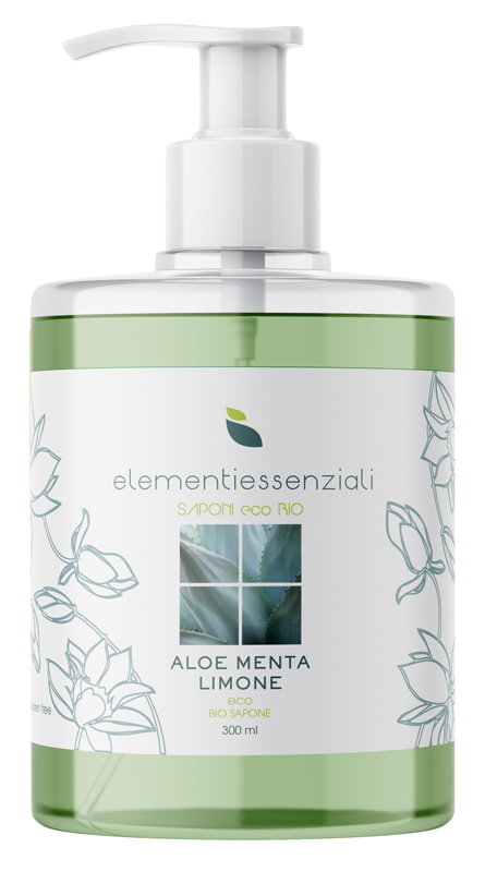 ELEMENTIESSENZIALI SAPONE ECO BIO ALOE MENTA LIMONE 300ML - UniversoFarmacie.it