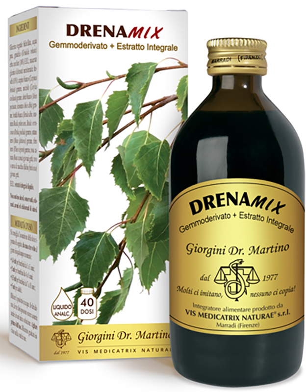DRENAMIX GEMMODERIVATO + ESTRATTO INTEGRALE SENZA ALCOOL 200 ML 40 DOSI - UniversoFarmacie.it