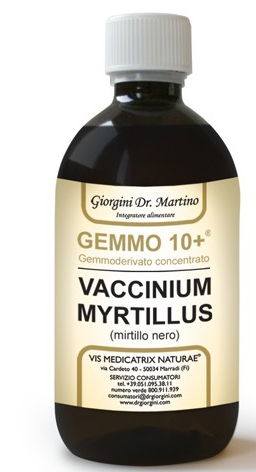 GEMMO 10+ MIRTILLO NERO LIQUIDO ANALCOLICO 500 ML - UniversoFarmacie.it