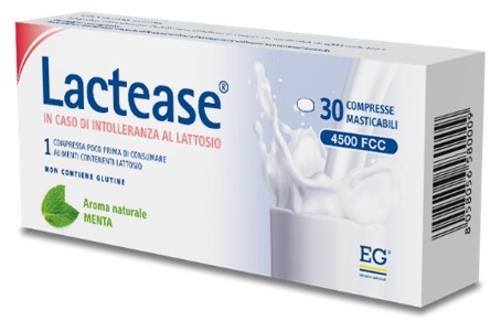 LACTEASE 4500 FCC AROMA MENTA 30 COMPRESSE MASTICABILI - UniversoFarmacie.it