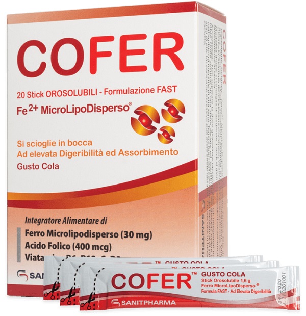 COFER 20 STICK OROSOLUBILI DA 1,6 G GUSTO COLA - UniversoFarmacie.it