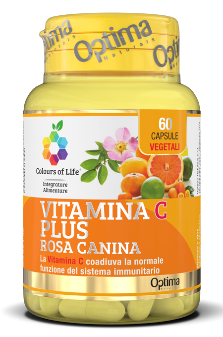 COLOURS OF LIFE VITAMINA C PLUS ROSA CANINA 60 CAPSULE VEGETALI 724 MG - UniversoFarmacie.it