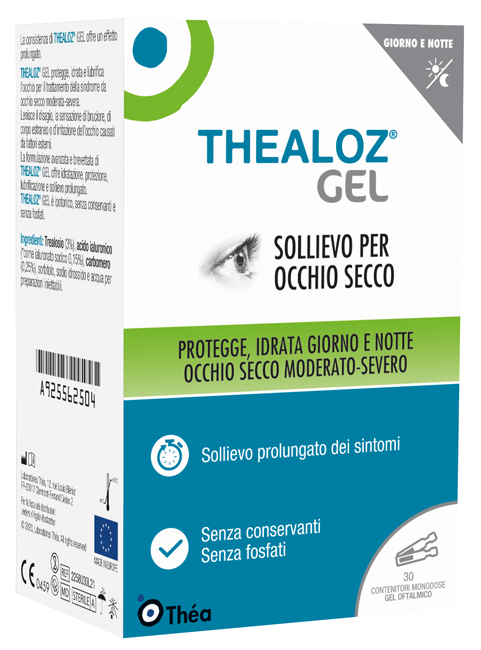 THEALOZ GEL OFTALMICO 30 CONTENITORI MONODOSE 0,4 G - UniversoFarmacie.it