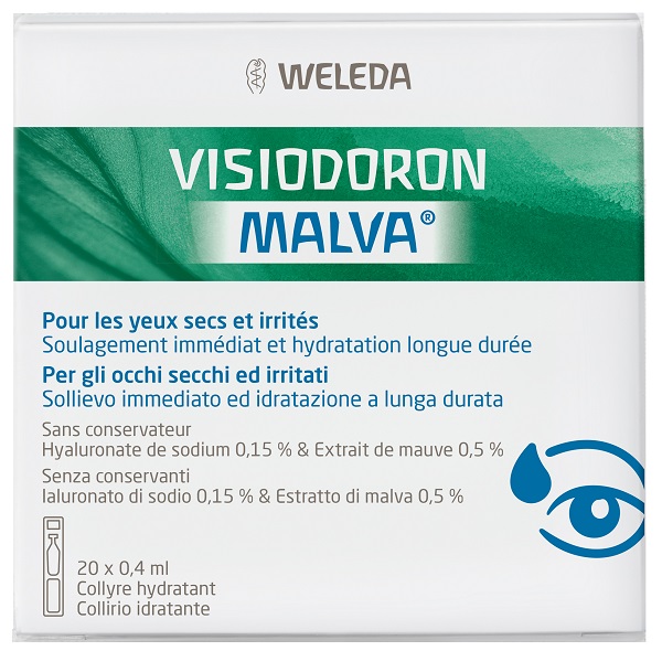 GOCCE OCULARI VISIODORON MALVA 20 MONODOSE DA 0,4 ML - UniversoFarmacie.it
