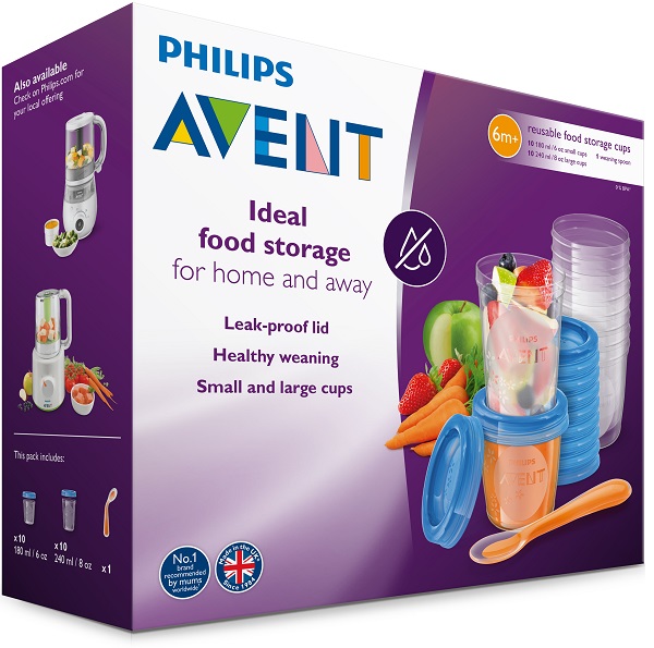 AVENT SET 10 VASETTI CONSERVALATTE 180ML + 10 VASETTI CONSERVALATTE 240ML + 20 COPERCHI + CUCCHIAINO - UniversoFarmacie.it