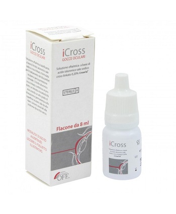 ICROSS GOCCE OCULARI SOLUZIONE OFTALMICA ACIDO IALURONICO CROSS-LINKATO 0,2% 8 ML - UniversoFarmacie.it
