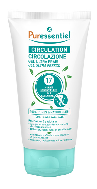 PURESSENTIEL GEL ULTRA FRESCO CIRCOLAZIONE 17 OLI ESSENZIALI 125 ML - UniversoFarmacie.it