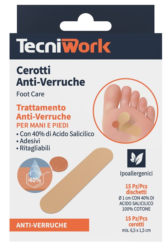 CEROTTO ANTI VERRUCHE PIEDI 15 + 15 PEZZI - UniversoFarmacie.it