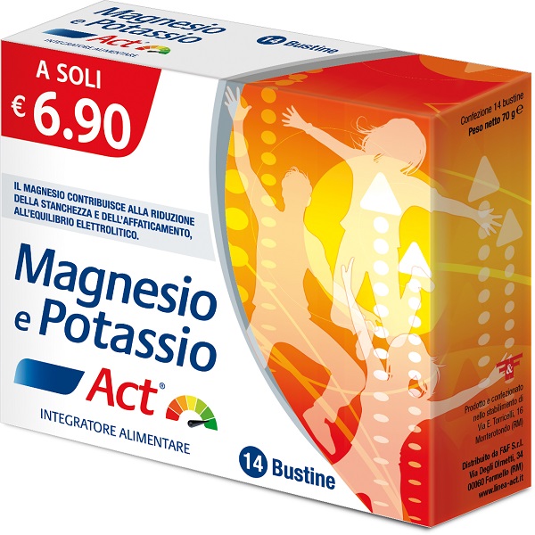 MAGNESIO E POTASSIO ACT 14 BUSTINE - UniversoFarmacie.it