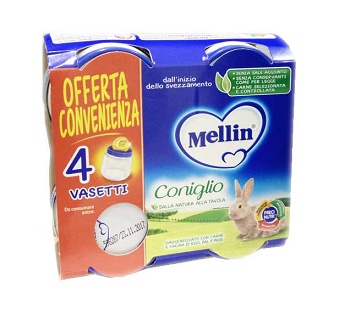 MELLIN OMOGENEIZZATO CONIGLIO 4X80 G - UniversoFarmacie.it