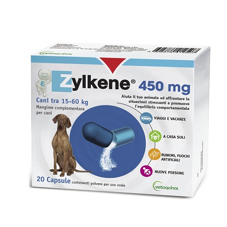 ZYLKENE CANI GROSSA TAGLIA 15-60KG 20 CAPSULE DA 450 MG - UniversoFarmacie.it