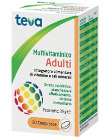 MULTIVITAMINICO ADULTI TEVA 30 COMPRESSE 30 G - UniversoFarmacie.it