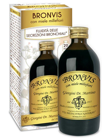 BRONVIS CON MIELE MILLEFIORI 200 ML - UniversoFarmacie.it
