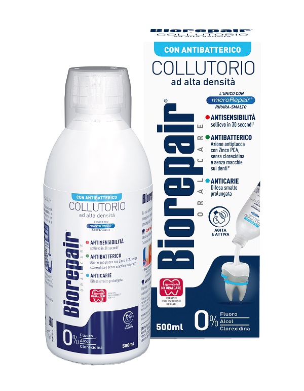 BIOREPAIR ORAL CARE COLLUTORIO ALTA INTENSITA' 3IN1 ANTISENSIBILITA', ANTIBATTERICO, ANTICARIE 500 ML - UniversoFarmacie.it