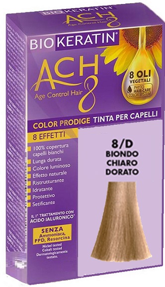 BIOKERATIN ACH8 COLOR PRODIGE 8/D BIONDO CHIARO DORATO - UniversoFarmacie.it