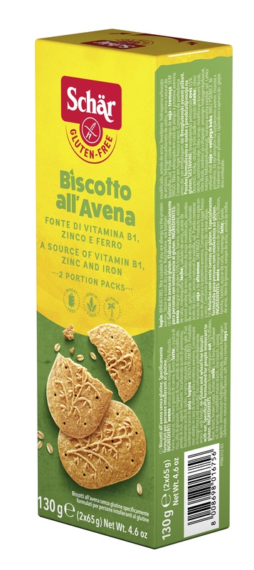 SCHAR BISCOTTI ALL'AVENA 2 BUSTE DA 65 G - UniversoFarmacie.it