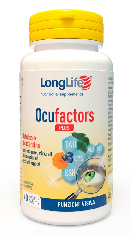 LONGLIFE OCUFACTORS PLUS 60 TAVOLETTE RIVESTITE - UniversoFarmacie.it