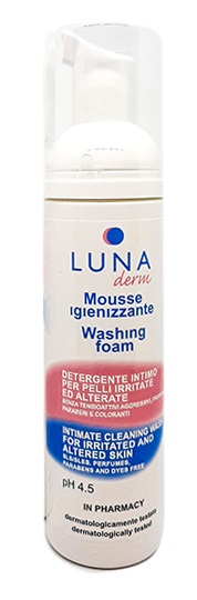 LUNADERM MOUSSE IGIENIZZANTE DETERGENTE INTIMO PELLI IRRITATE ED ALTERATE 150 ML - UniversoFarmacie.it