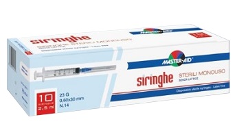 SIRINGA PER VENIPUNTURA MASTER-AID 10 ML GAUGE 21 10 PEZZI - UniversoFarmacie.it