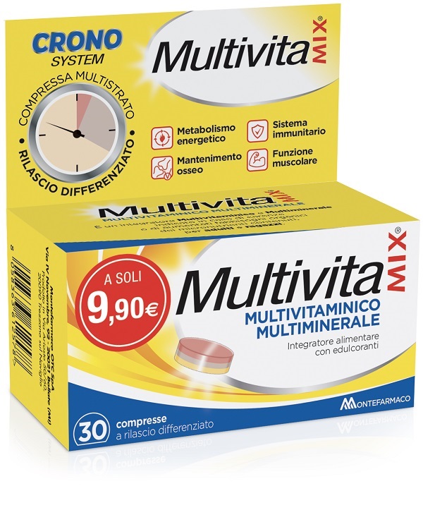 MULTIVITAMIX CRONO 30 COMPRESSE - UniversoFarmacie.it