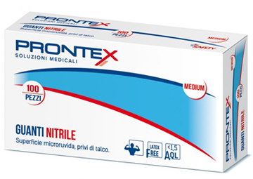 PRONTEX GUANTO IN NITRILE SENZA POLVERE GRANDE 8/9 100 PEZZI - UniversoFarmacie.it
