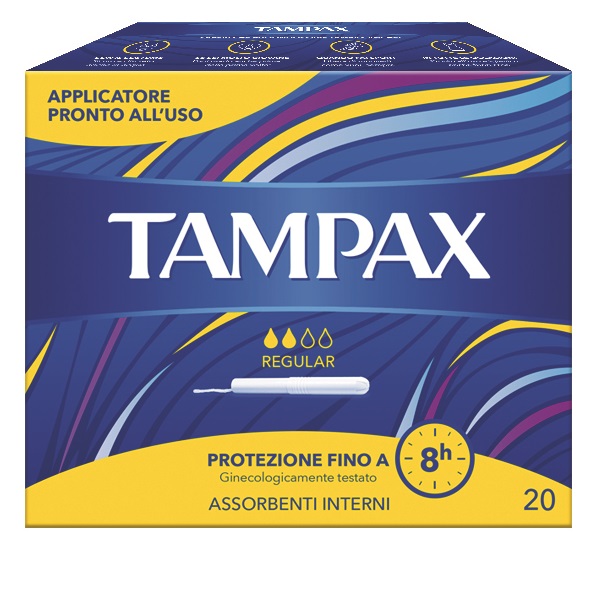 TAMPAX BLUE BOX REGULAR 20 PEZZI - UniversoFarmacie.it