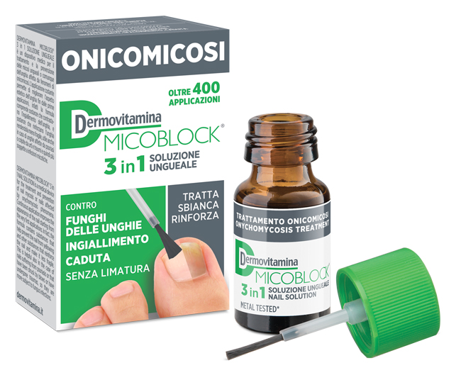 DERMOVITAMINA MICOBLOCK 3 IN 1 ONICOMICOSI SOLUZIONE UNGUEALE 7 ML - UniversoFarmacie.it