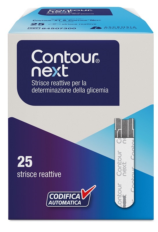 STRISCE MISURAZIONE GLICEMIA CONTOUR NEXT 25 PEZZI - UniversoFarmacie.it