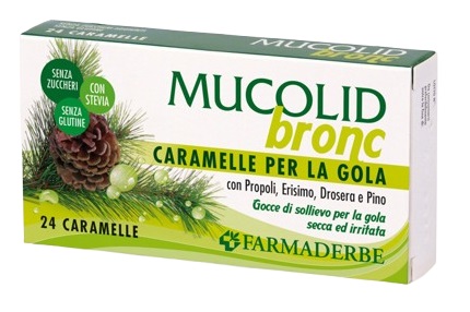 MUCOLID BRONC PROPOLI&PINO 24 CARAMELLE - UniversoFarmacie.it