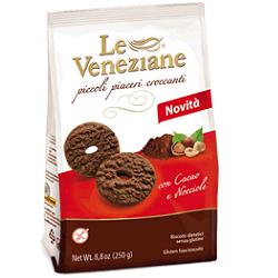 LE VENEZIANE BISCOTTI CACAO/NOCCIOLA 250 G - UniversoFarmacie.it