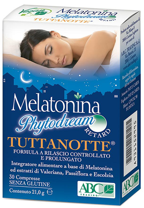 MELATONINA PHYTODREAM TUTTANOTTE RETARD 30 COMPRESSE - UniversoFarmacie.it