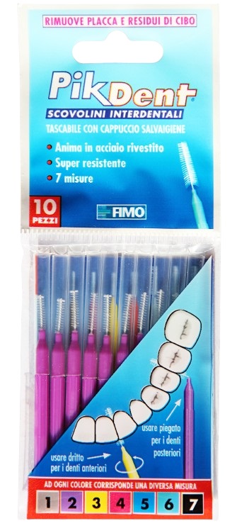 PIKDENT STUZZICOLINO 2 VIOLA 10 PEZZI - UniversoFarmacie.it